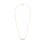 1.38 TCW Round Garnet Lab Made Diamond- January Birthstone Necklace 5