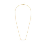 1.38 TCW Round Garnet Lab Made Diamond- January Birthstone Necklace 5