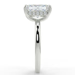 Stunning 2.45 CT Radiant Moissanite Engagement Ring with Hidden Halo Design 7