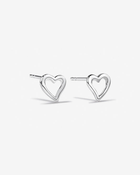 Round Cut Cubic Zirconia in 925 Sterling Silver Earrings 1