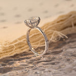 Stunning 2.0 CT Oval Moissanite Engagement Ring with Solitaire Design 4