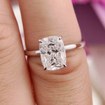 Stunning 2.0 CT Cushion Moissanite Engagement Ring with Solitaire Design 5
