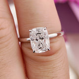 Stunning 2.0 CT Cushion Moissanite Engagement Ring with Solitaire Design 5