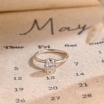 Stunning 3.0 CT Oval Moissanite Engagement Ring with Hidden Halo Design 1