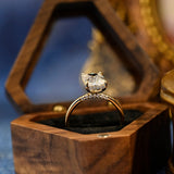 Stunning 3.5 CT Radiant Moissanite Engagement Ring with Hidden Halo Design 10