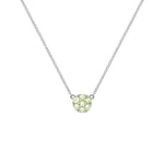 0.21 TCW Round Peridot Lab Made Diamond- August Birthstone Necklace 5