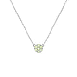 0.21 TCW Round Peridot Lab Made Diamond- August Birthstone Necklace 5