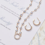 1.44 TCW Round Aquamarine Lab Made Diamond- March Birthstone Necklace 6