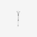 Stunning 0.7 CT Round Moissanite Solitaire Design Engagement Ring 3
