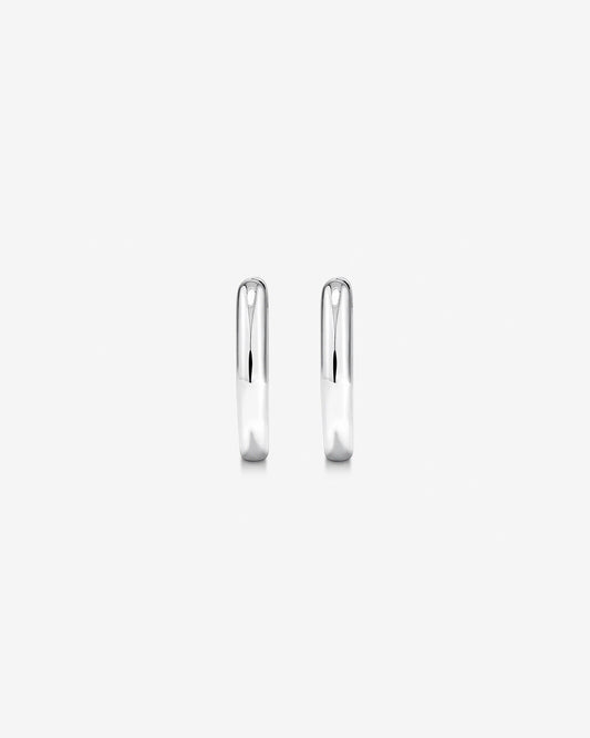Round Cut Cubic Zirconia in 925 Sterling Silver Earrings 2