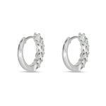 1.0 TCW Round Cut Moissanite Huggies Earrings in Gold 6