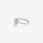 Stunning 0.3 TCW Round Moissanite Engagement Ring With Cluster Design 3