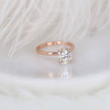 Stunning 2.0 CT Oval Moissanite Engagement Ring with Solitaire Design 3