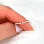 Stunning 0.55 TCW Round Moissanite Stones Full Eternity Wedding Band 4