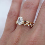 Stunning 0.20 CT Round Cut Moissanite Stones Cluster Wedding Bands 6