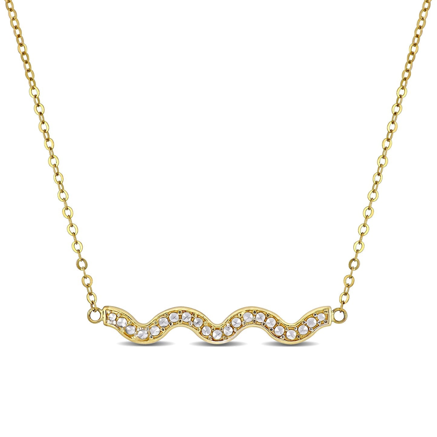 Round Cut Cubic Zirconia in 925 Sterling Silver Necklace 4