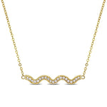 Round Cut Cubic Zirconia in 925 Sterling Silver Necklace 4