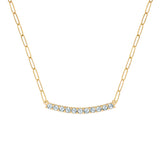 1.32 TCW Round Aquamarine Lab Made Diamond- March Birthstone Necklace 1
