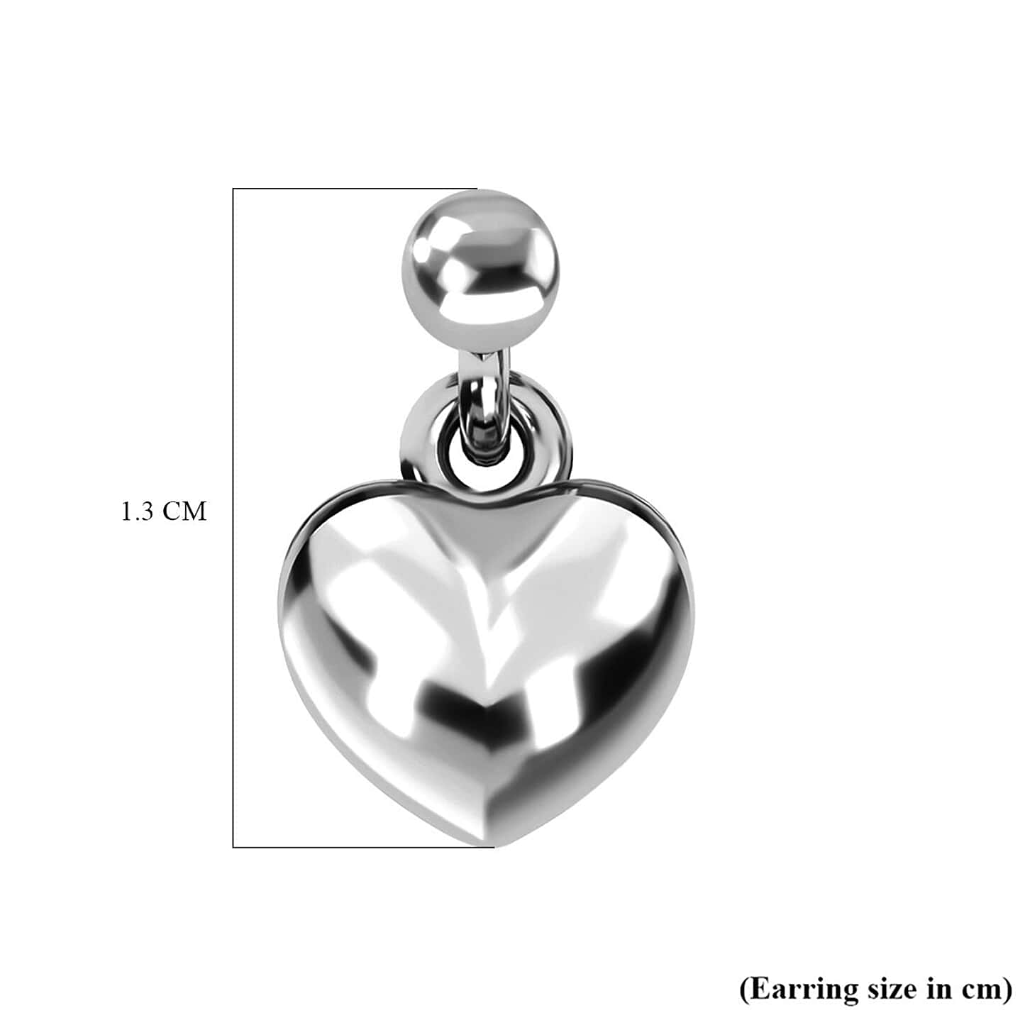 Round Cut Cubic Zirconia in 925 Sterling Silver Earrings 5