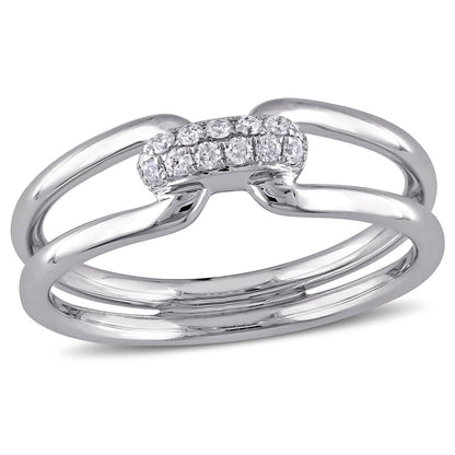 Round Cut Cubic Zirconia in 925 Sterling Silver Wedding Bands 4