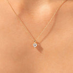 1.0 CT Heart Moissanite Diamond Solitaire Pendant Necklace in Solid Gold 6