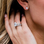 Round Cut Cubic Zirconia in 925 Sterling Silver Earrings 1