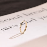Stunning 0.1 TCW Round Moissanite Stones Dainty Wedding Bands 6