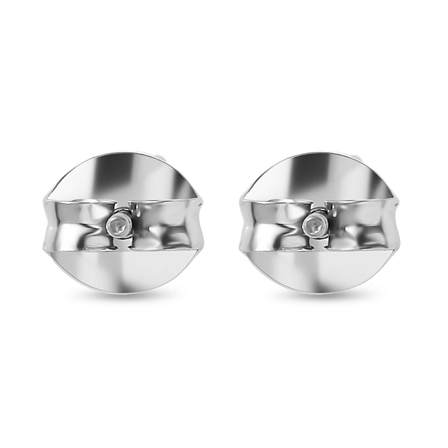 Round Cut Cubic Zirconia in 925 Sterling Silver Earrings 6