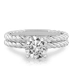 Stunning 0.50-1.50 Round Moissanite Engagement Ring With Solitaire Design 2