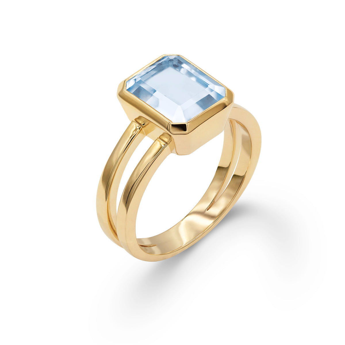 4.0 CT Emerald Aquamarine Lab Made Diamond- March Birthstone Engagement Ring 4