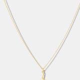 Round Cut Cubic Zirconia in 925 Sterling Silver Necklace 1