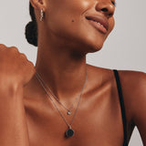 Round Cut Cubic Zirconia in 925 Sterling Silver Necklace 2