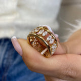 Stunning 1.96 CT Marquise Moissanite Stones Full Eternity Wedding Bands 1