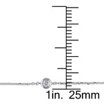 Round Cut Cubic Zirconia in 925 Sterling Silver Necklace 5