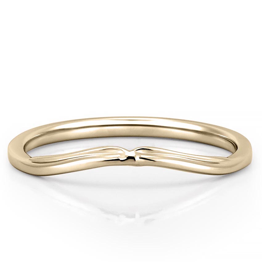 Stunning Curved Metal Wedding Bands 1