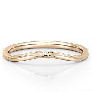 Stunning Curved Metal Wedding Bands