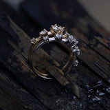 0.80 CT Round Dainty CVD EF/VS Diamond Wedding Band 10