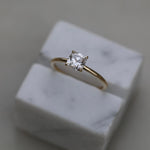 0.90 CT Cushion Solitaire CVD E/VS1 Diamond Engagement Ring 6