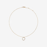 Round Cut Cubic Zirconia in 925 Sterling Silver Necklace 3