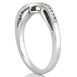 Stunning 0.10 CT Round Moissanite Stones Half Eternity Bands 4