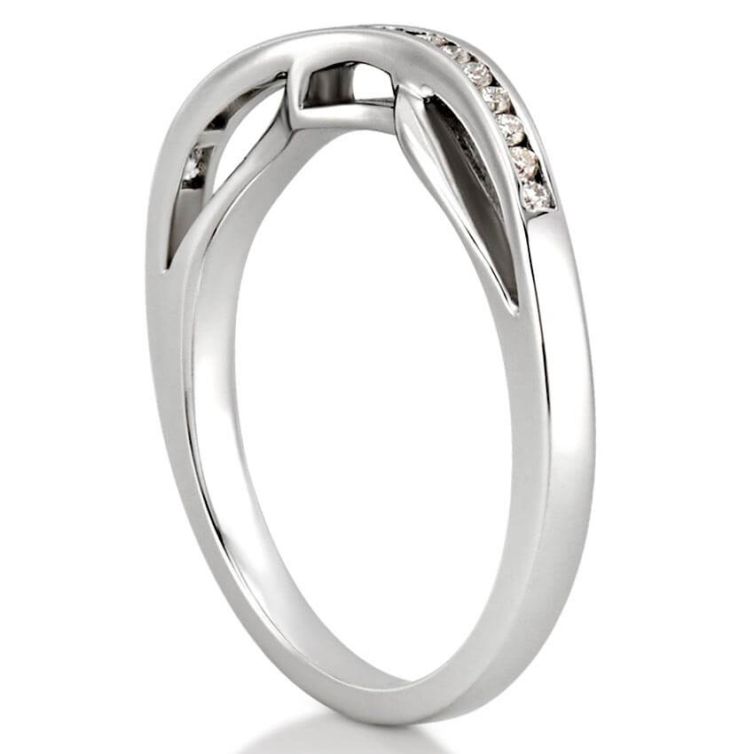 Stunning 0.10 CT Round Moissanite Stones Half Eternity Bands 4