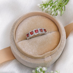 2.5 TCW Red Garnets Full Eternity Wedding Band 8