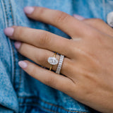 2.70 CT Oval Moissanite Ring Featuring Hidden Halo Style-Custom Listing For Xander 2