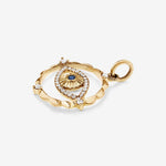 Round Cut Cubic Zirconia in 925 Sterling Silver Necklace 2