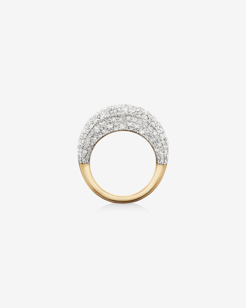 Stunning 4.0 TCW Round Moissanite Engagement Ring in Clusters Design 2