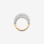 Stunning 4.0 TCW Round Moissanite Engagement Ring in Clusters Design 2