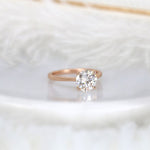 Stunning 2.0 CT Round Moissanite Engagement Ring with Solitaire Design 2