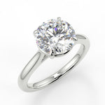 Stunning 2.0 CT Round Moissanite Engagement Ring with Solitaire Design 5