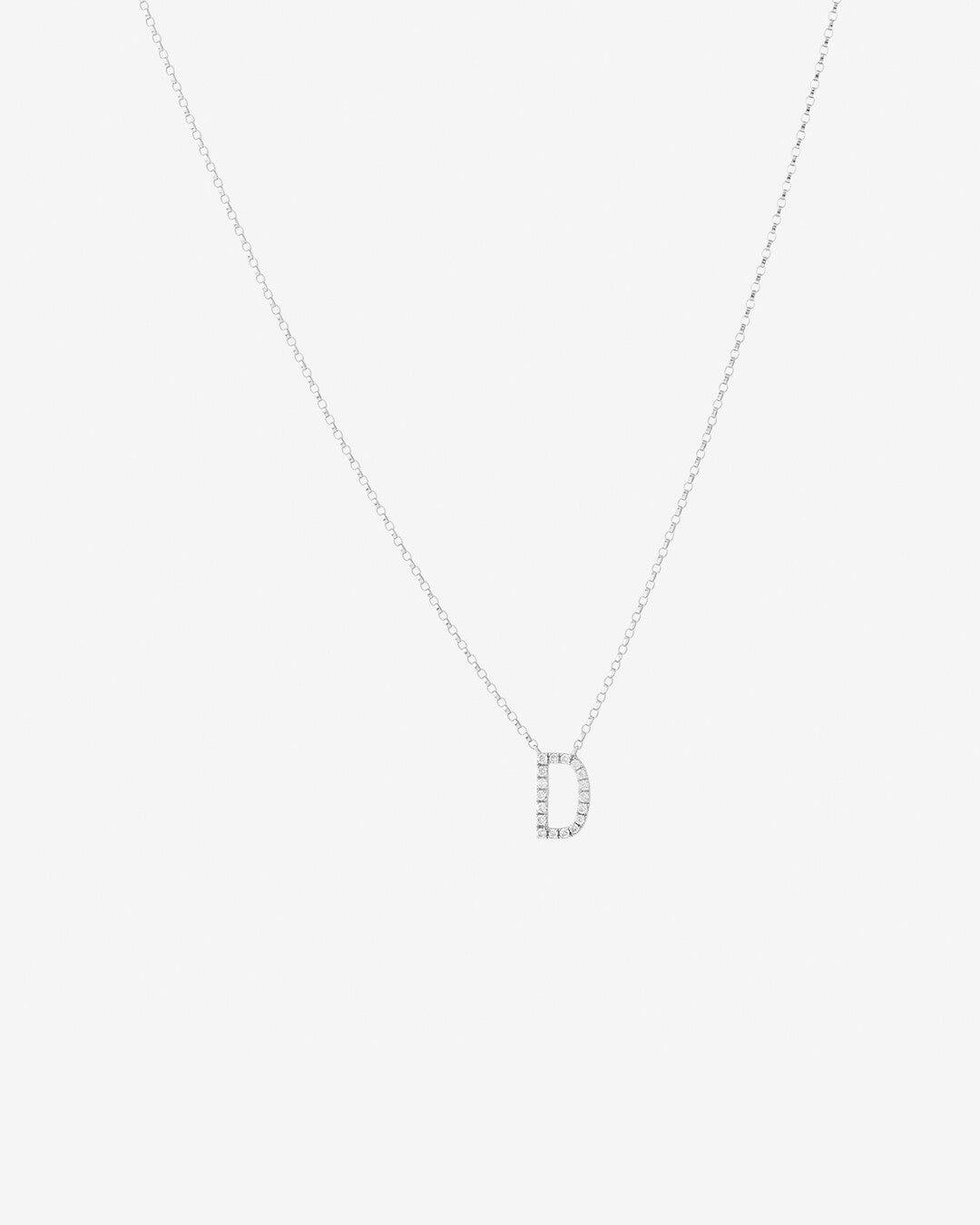 Round Cut Cubic Zirconia in 925 Sterling Silver Necklace 1