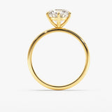 Stunning 1.0-2.0 CT Round Moissanite Engagement Ring with Solitaire Design 2